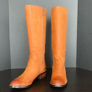 Cole Haan Cassie Leather Knee High Boots, Tan, Size US 7B, EU 37.5-38